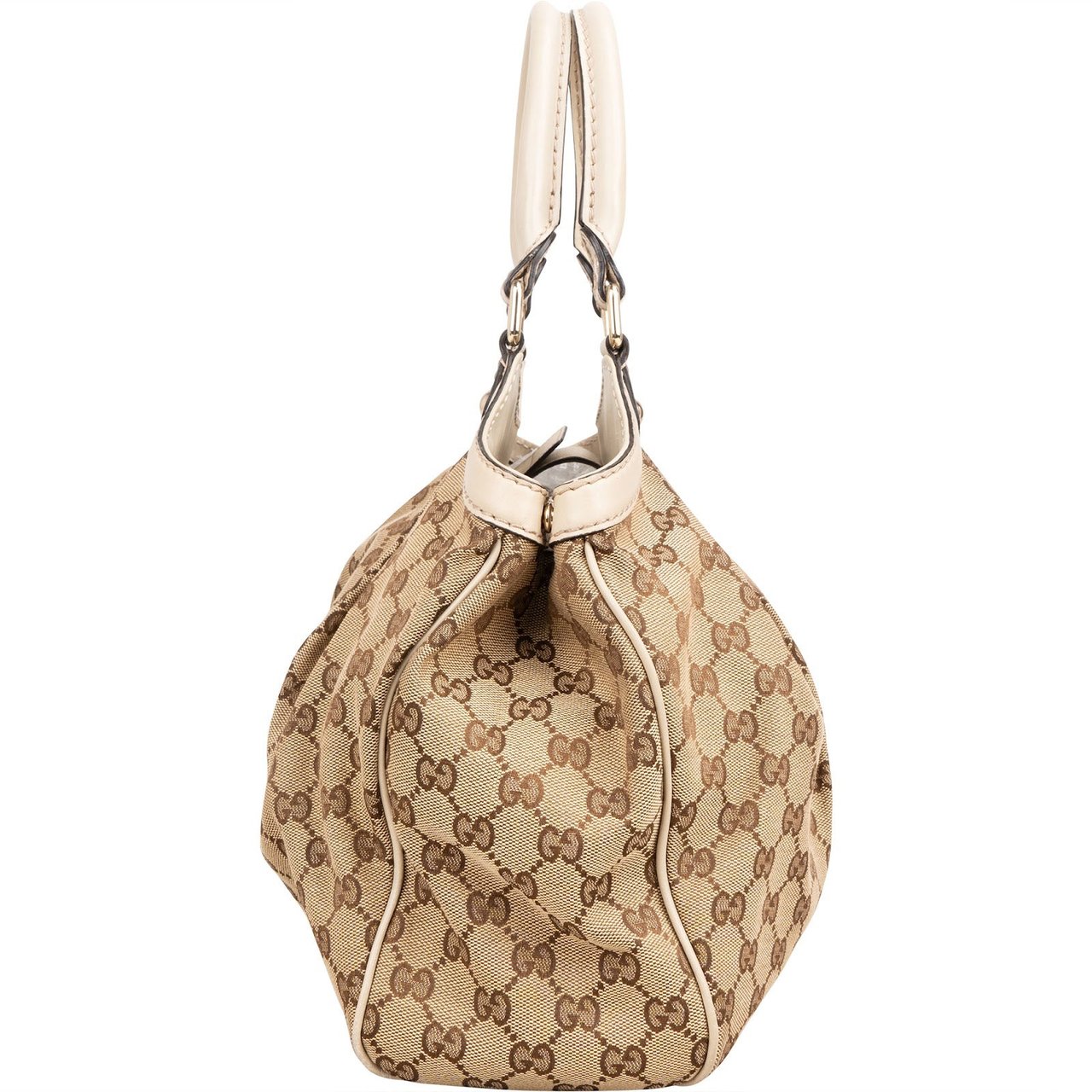 Gucci Monogram GG Canvas Sukey Handbag Beige