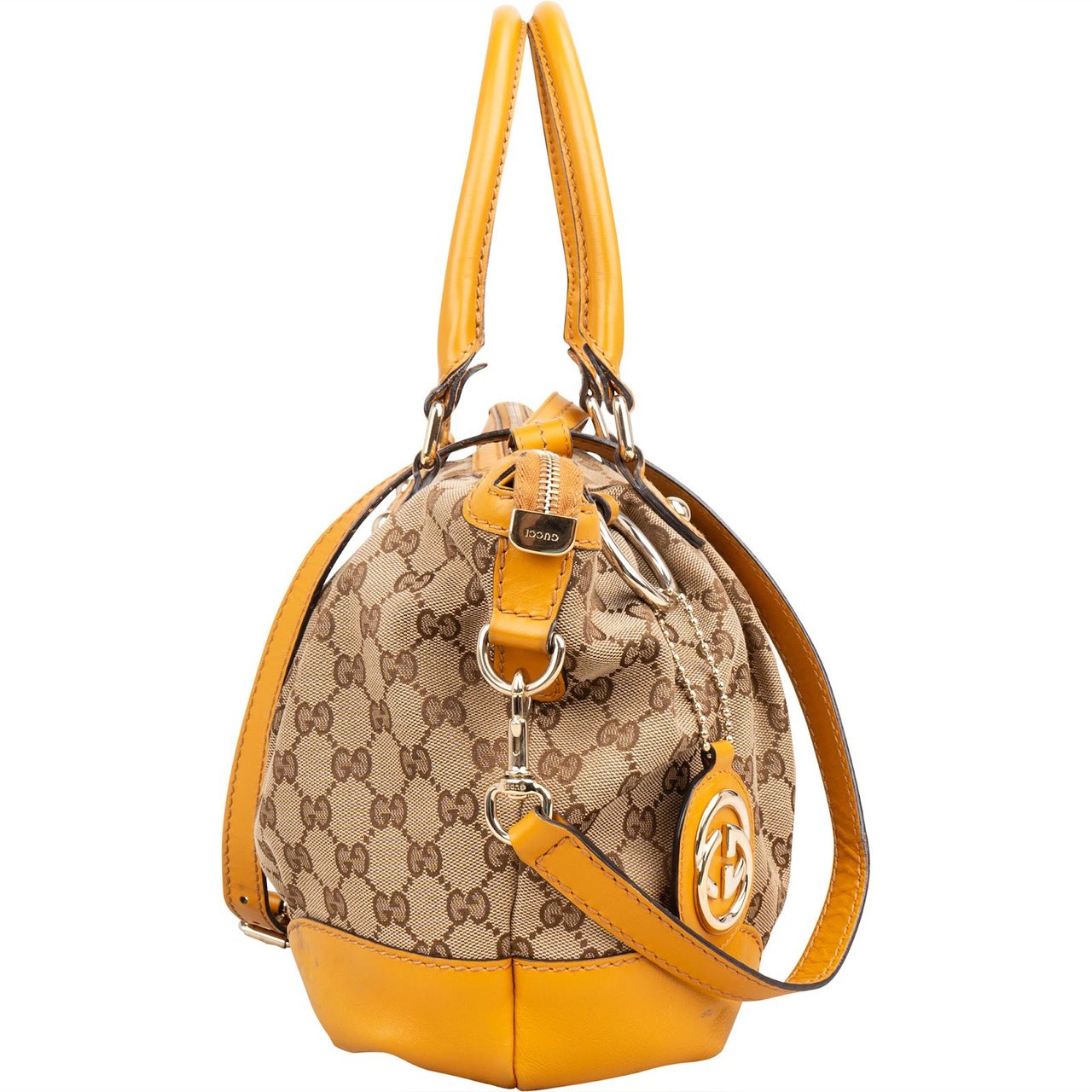 Gucci Monogram GG Canvas Sukey Handbag Beige