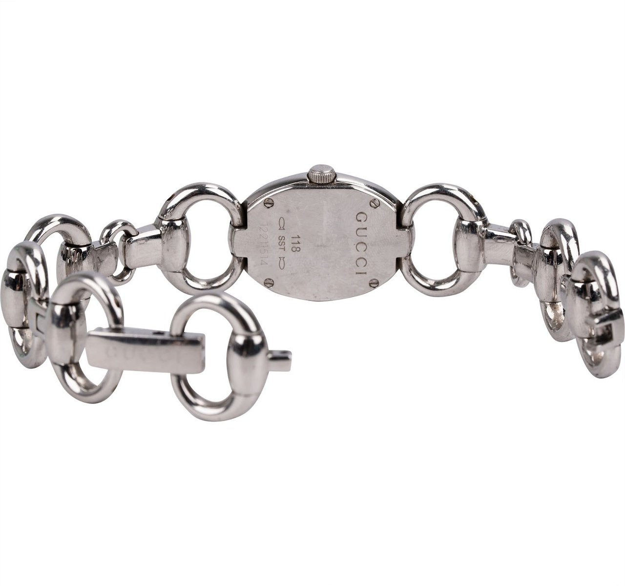Gucci Chain Horsebit Tornabuoni 118 Woman Watch 12211514 Divers