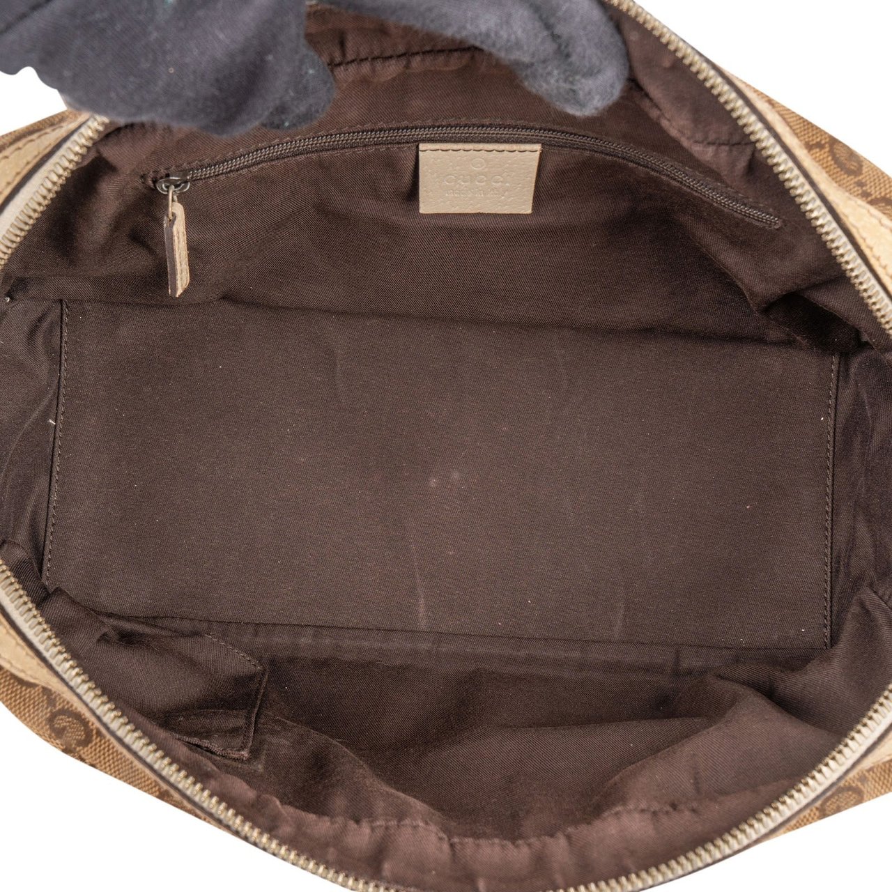 Gucci Monogram GG Princy East West Boston Shoulder Bag Beige