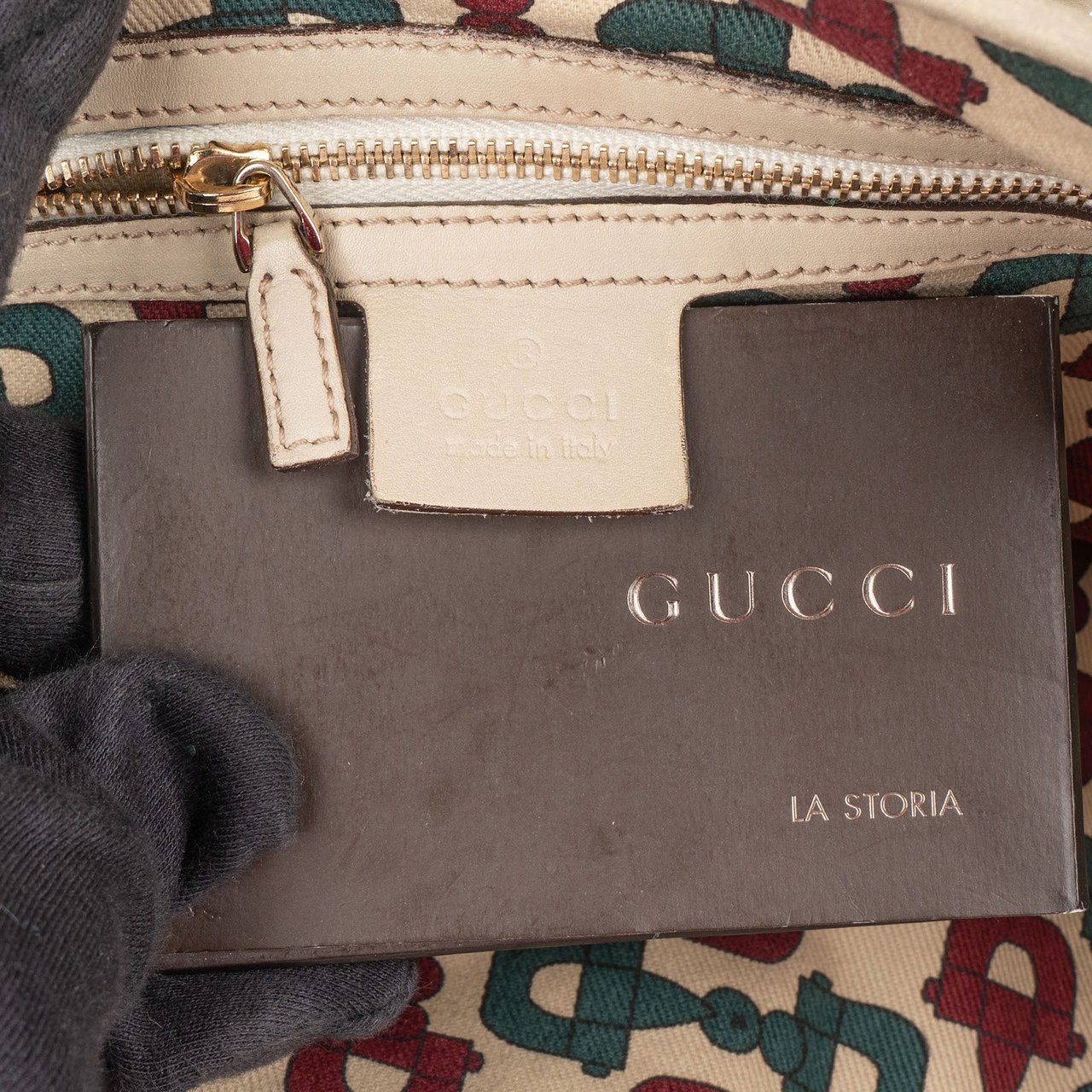 Gucci Guccissima Leather GG Pelham Horsebit Braided Handle Handbag Divers