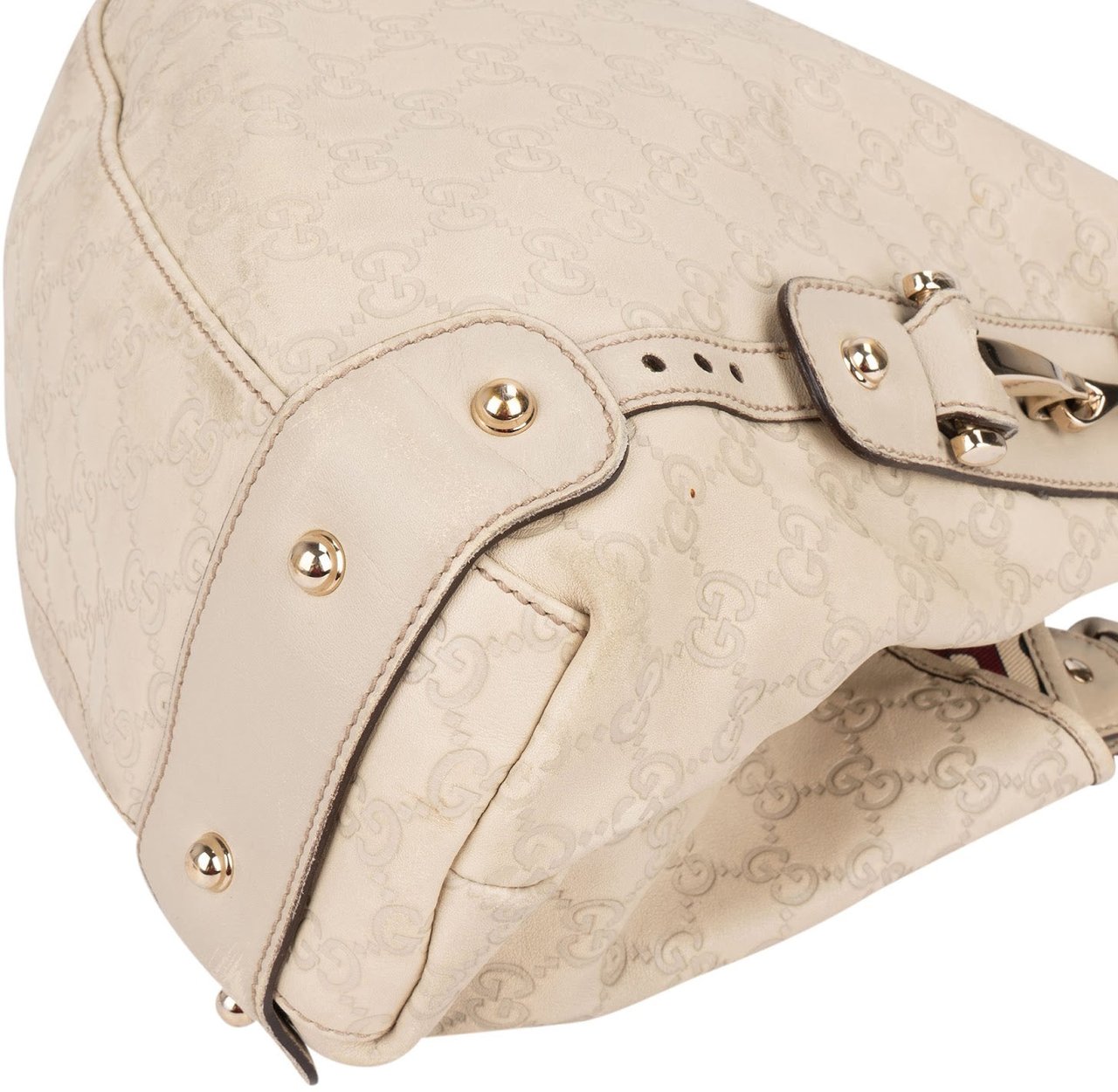 Gucci Guccissima Leather GG Pelham Horsebit Braided Handle Handbag Divers