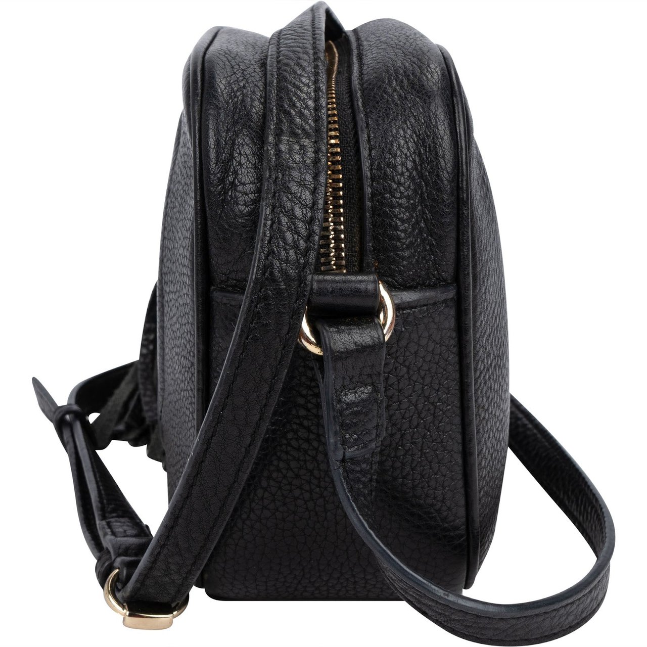 Gucci Leather GG Soho Crossbody Bag Zwart