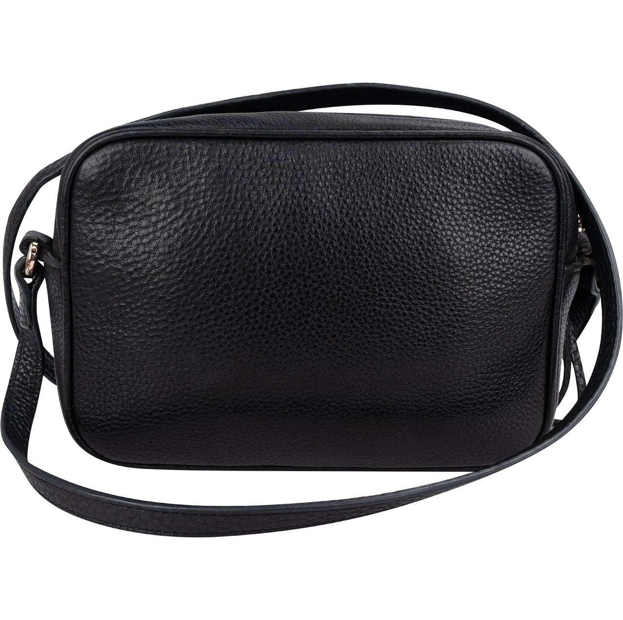 Gucci Leather GG Soho Crossbody Bag Zwart