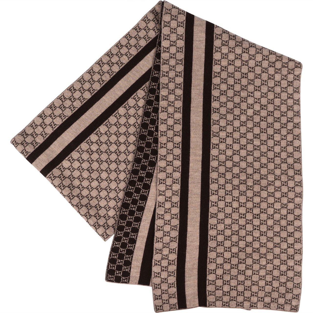 Gucci Monogram GG Schal Scarf Beige