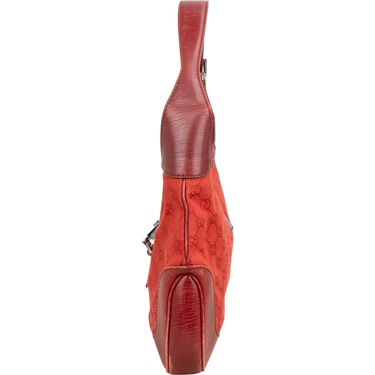 Gucci Monogram GG Canvas Jackie Shoulder Bag Rood