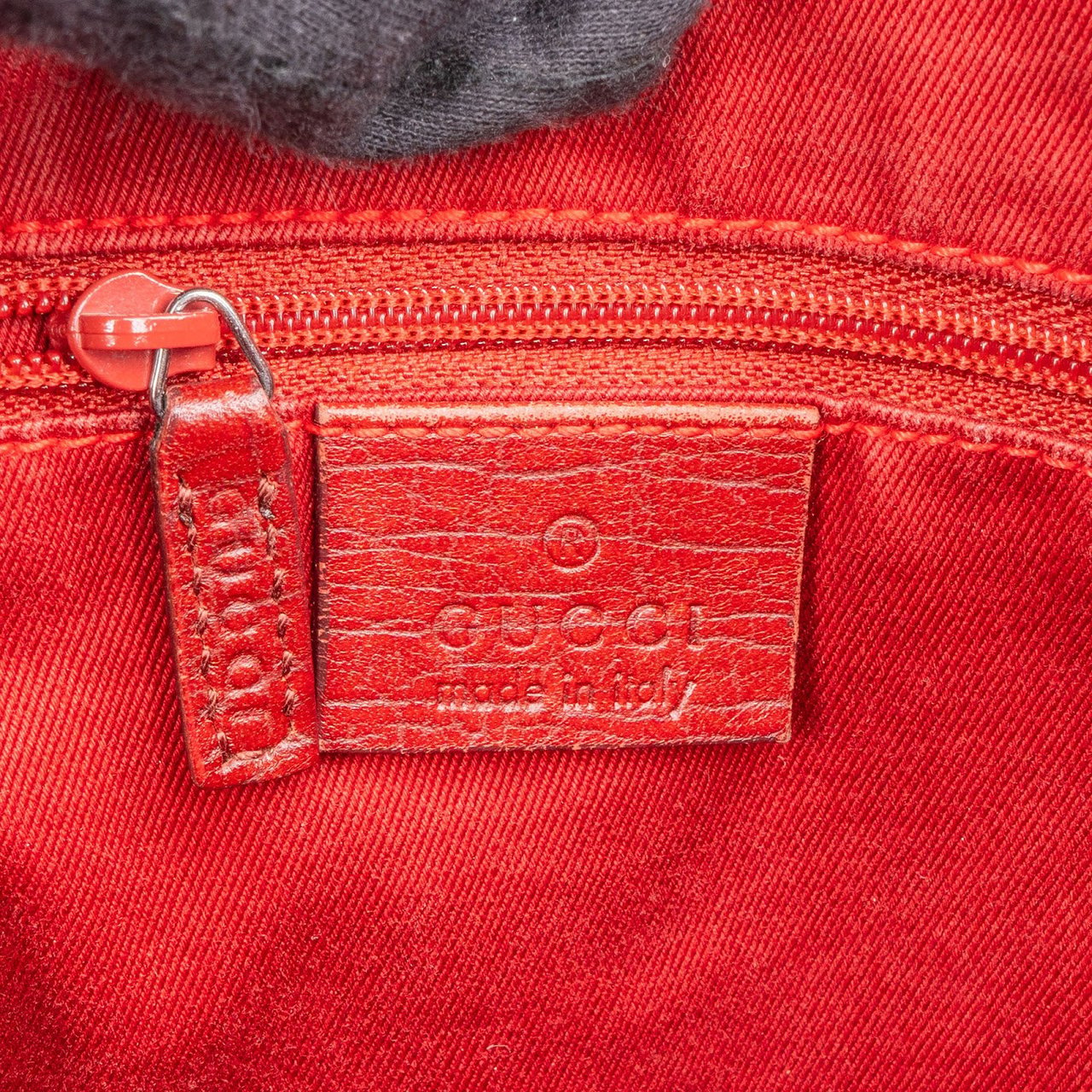 Gucci Monogram GG Canvas Jackie Shoulder Bag Rood