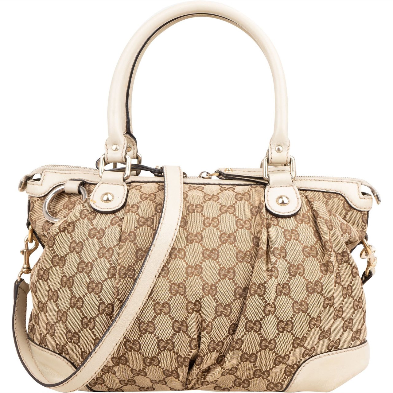Gucci Monogram GG Sukey Handbag Beige
