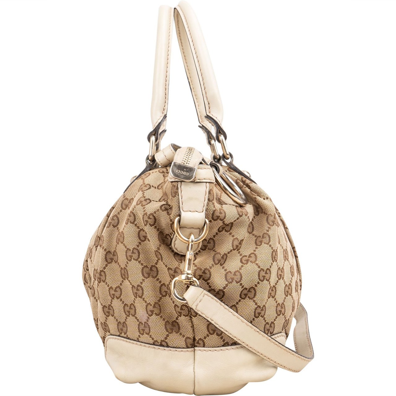 Gucci Monogram GG Sukey Handbag Beige