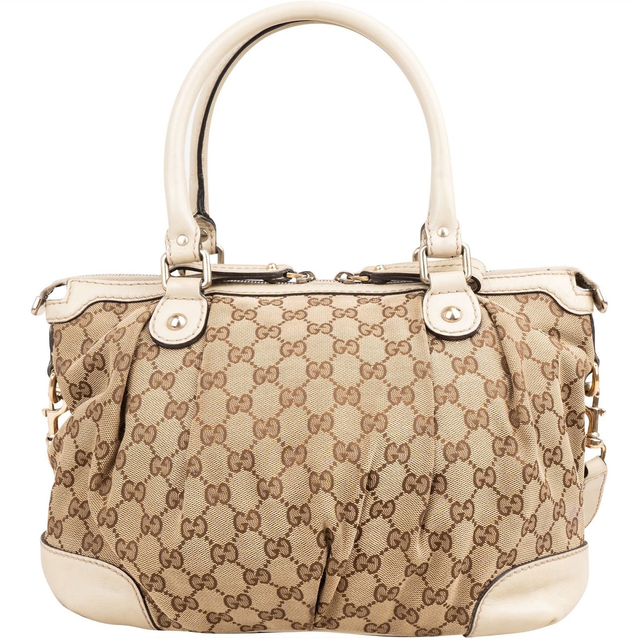 Gucci Monogram GG Sukey Handbag Beige