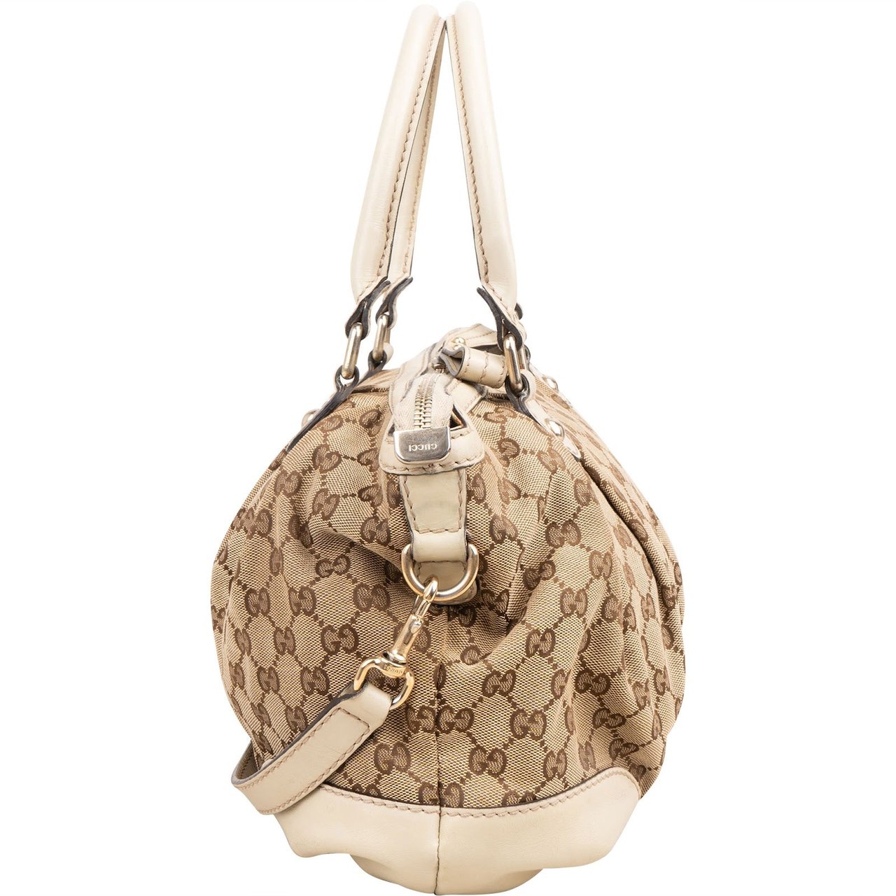Gucci Monogram GG Sukey Handbag Beige