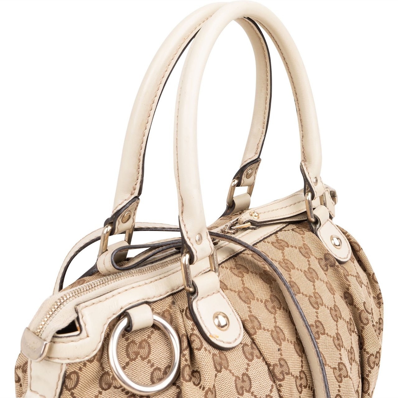 Gucci Monogram GG Sukey Handbag Beige