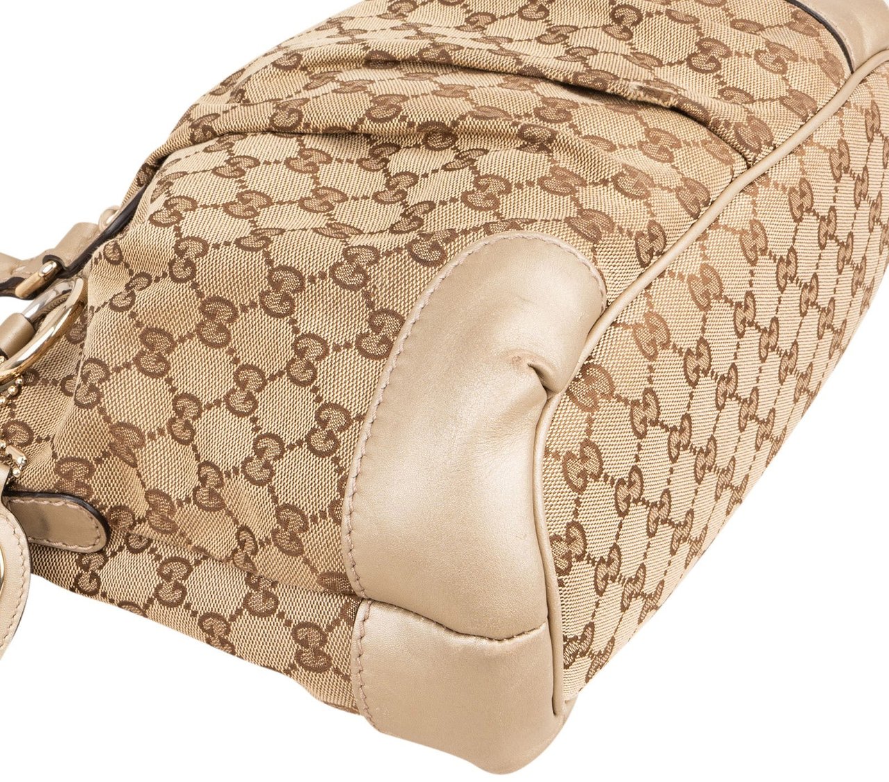 Gucci Monogram GG Sukey Handbag Beige