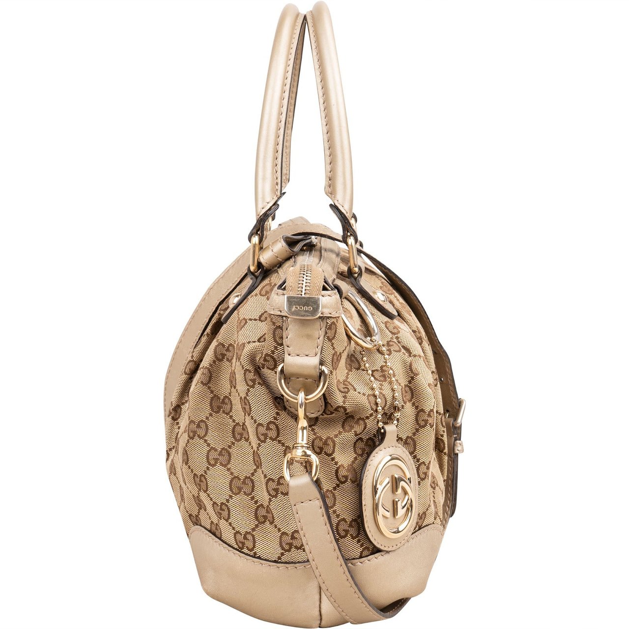 Gucci Monogram GG Sukey Handbag Beige