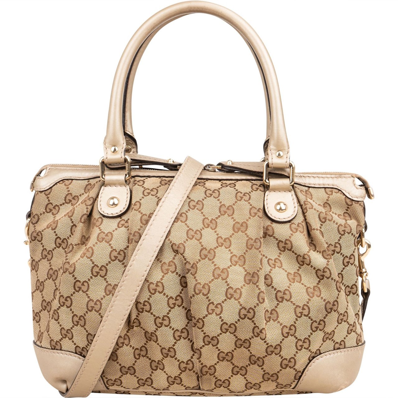 Gucci Monogram GG Sukey Handbag Beige