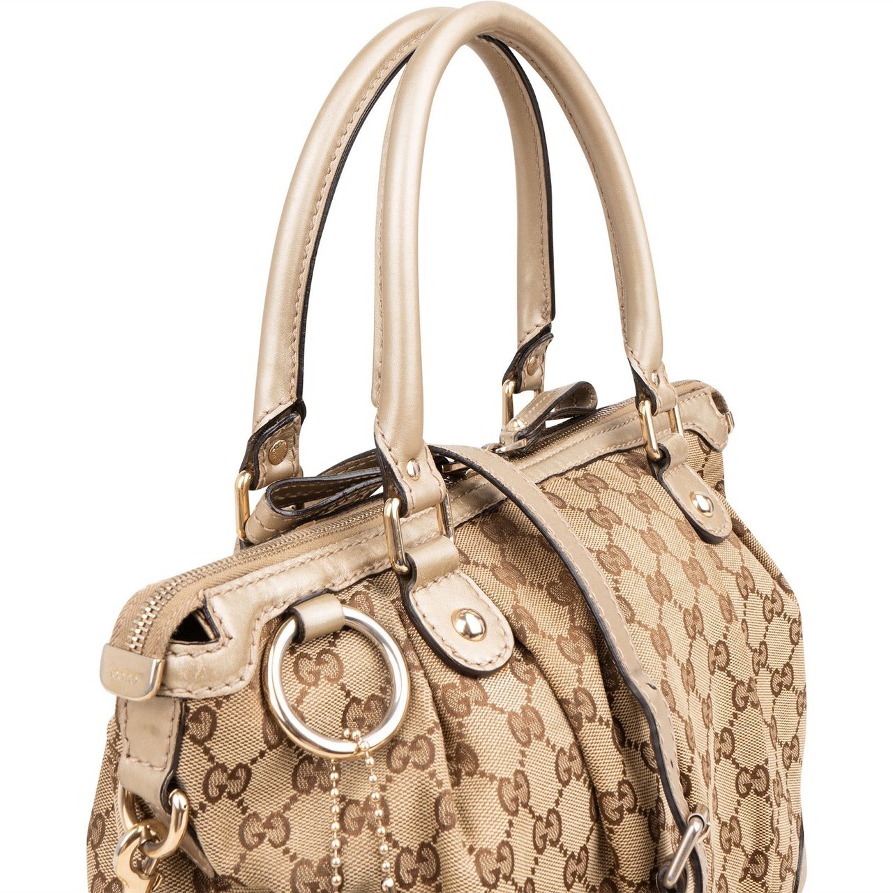 Gucci Monogram GG Sukey Handbag Beige