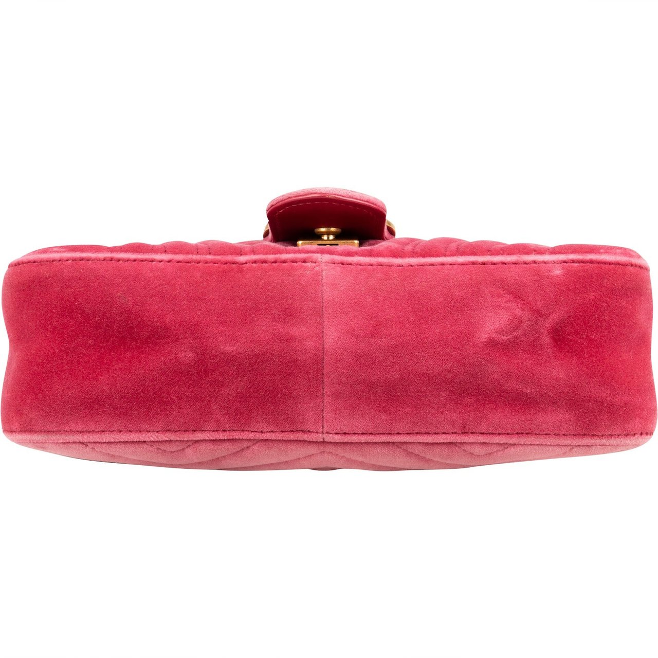 Gucci Monogram Velvet GG Marmont Crossbody Bag Roze