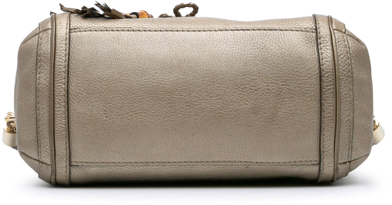 Gucci Leather Bella Satchel Goud