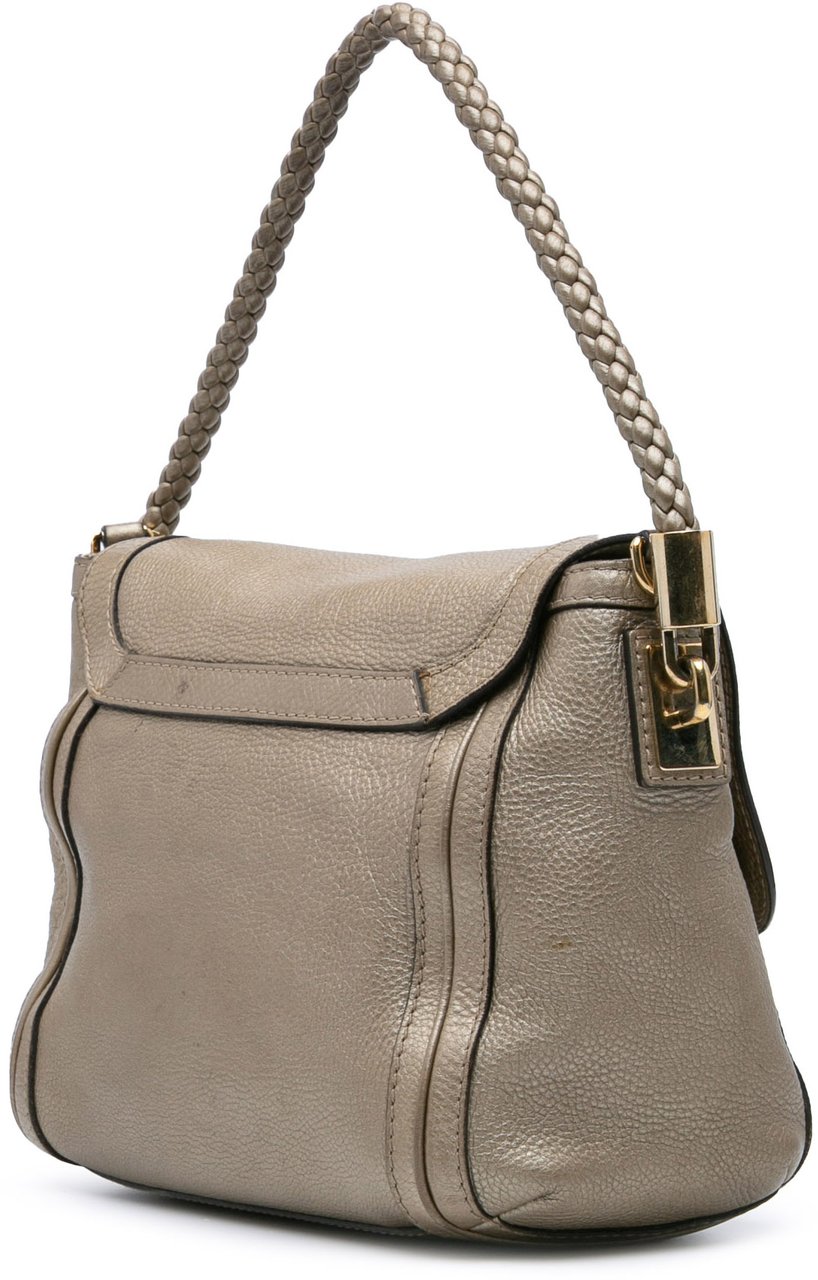 Gucci Leather Bella Satchel Goud