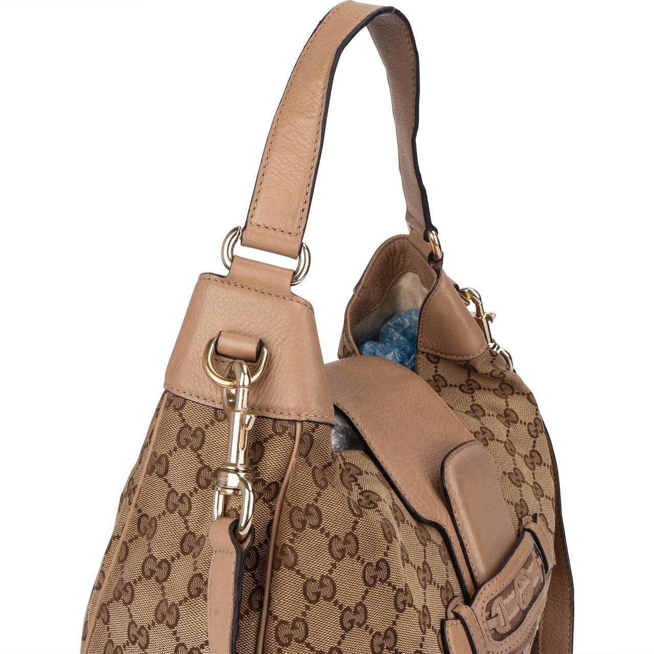 Gucci Gucci GG Monogram Horsebit Hobo Shoulder Bag Divers