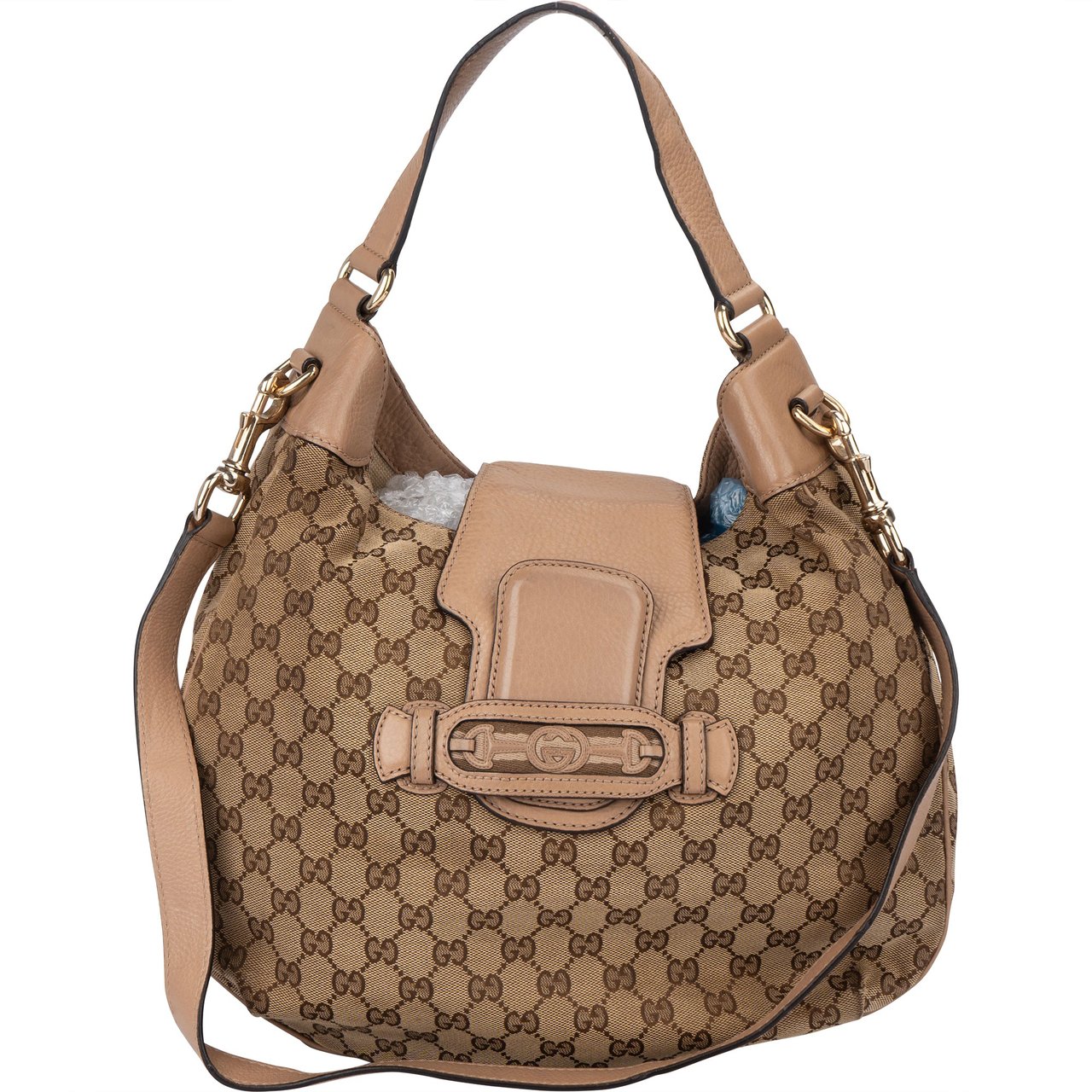 Gucci Gucci GG Monogram Horsebit Hobo Shoulder Bag Divers