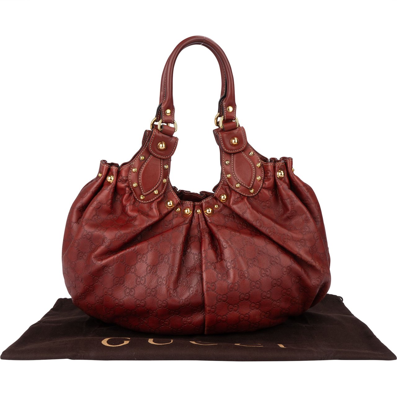 Gucci Gucci GG Leather Monogram Pelham Handbag Divers