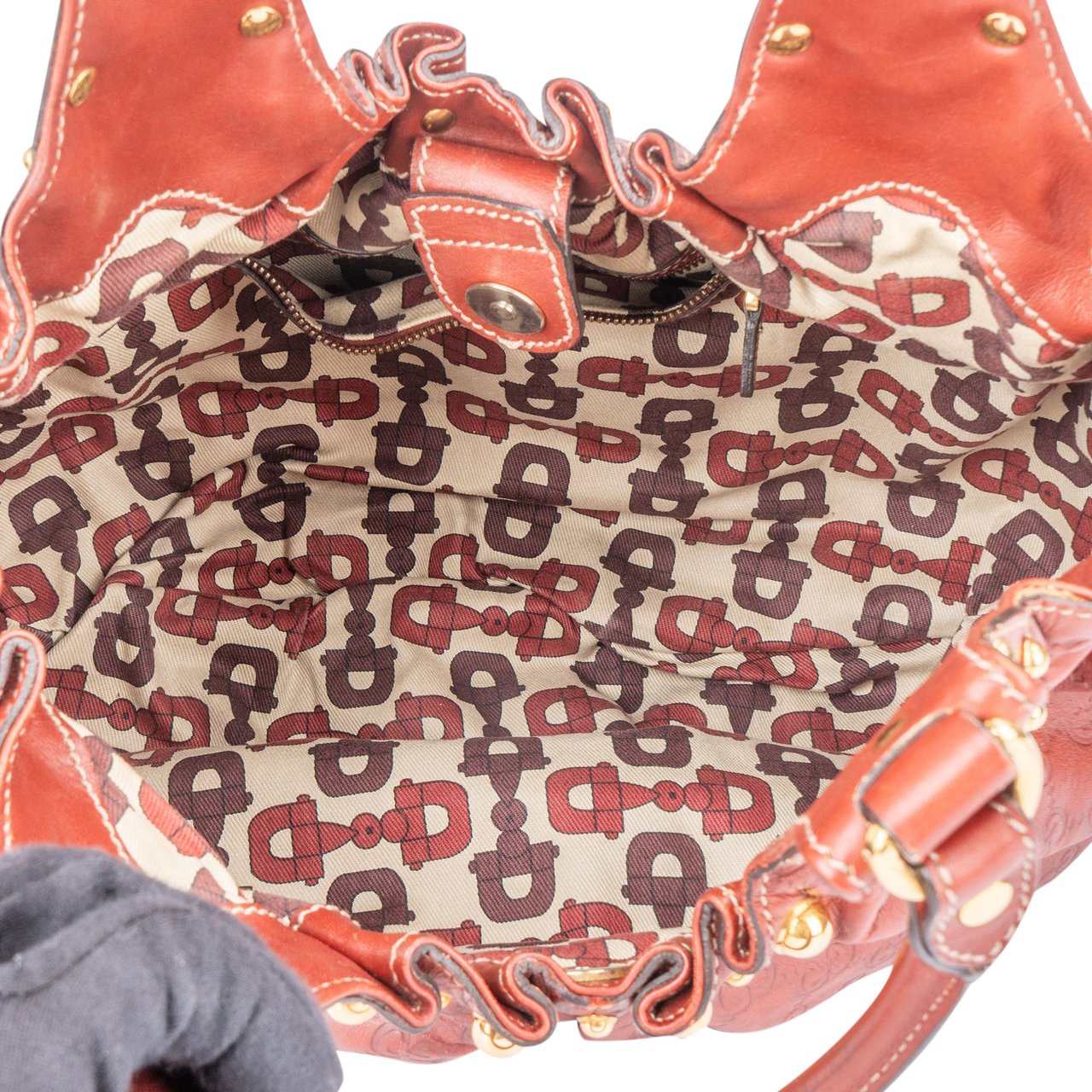 Gucci Gucci GG Leather Monogram Pelham Handbag Divers