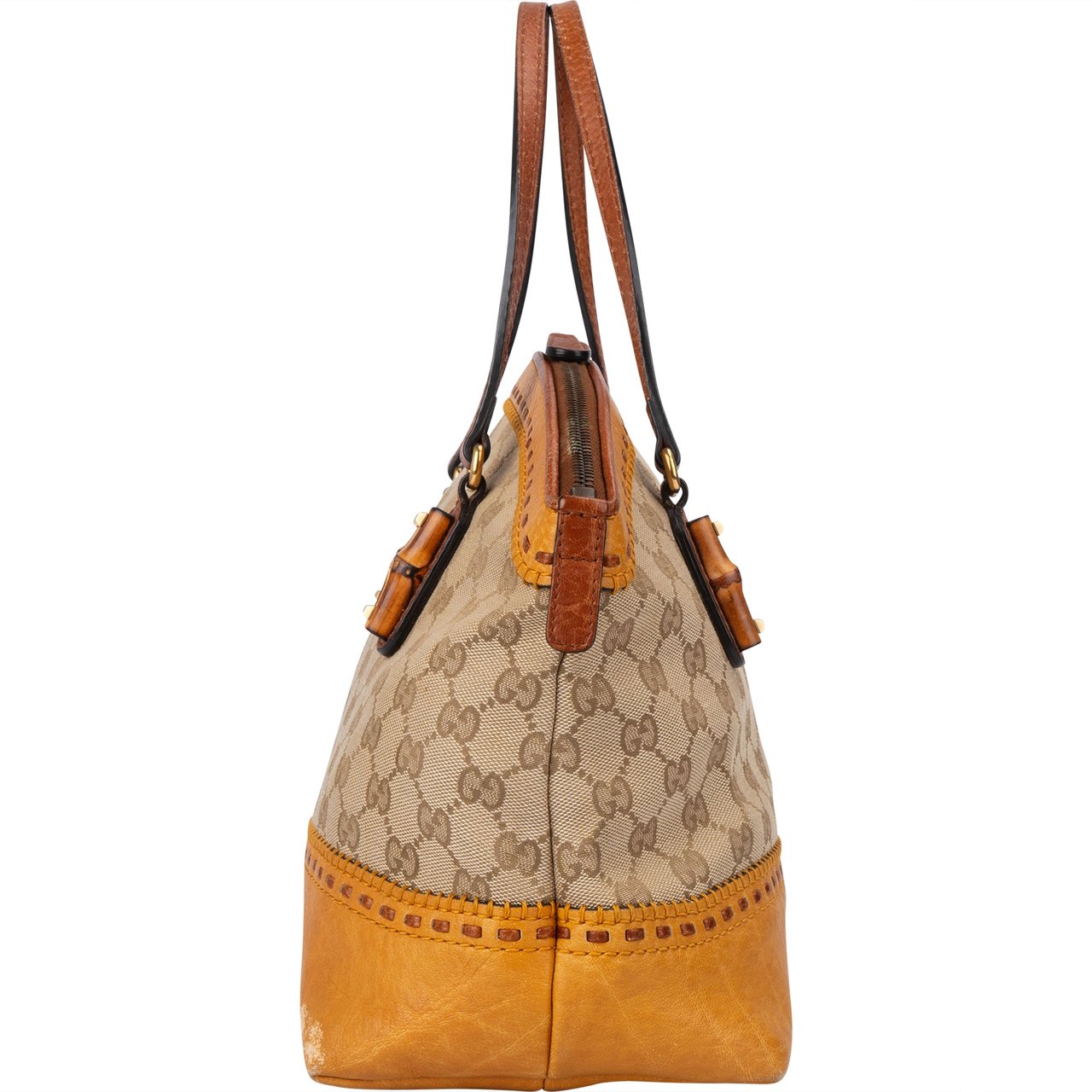 Gucci Gucci GG Monogram Crafty Bamboo Handbag Divers