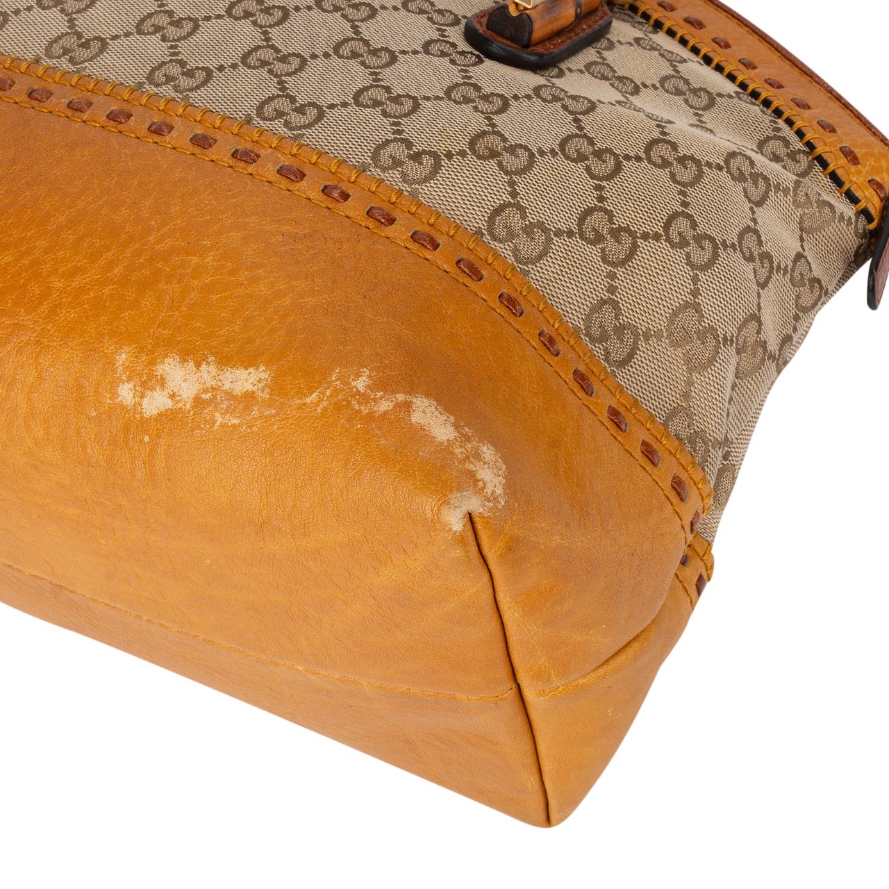Gucci Gucci GG Monogram Crafty Bamboo Handbag Divers