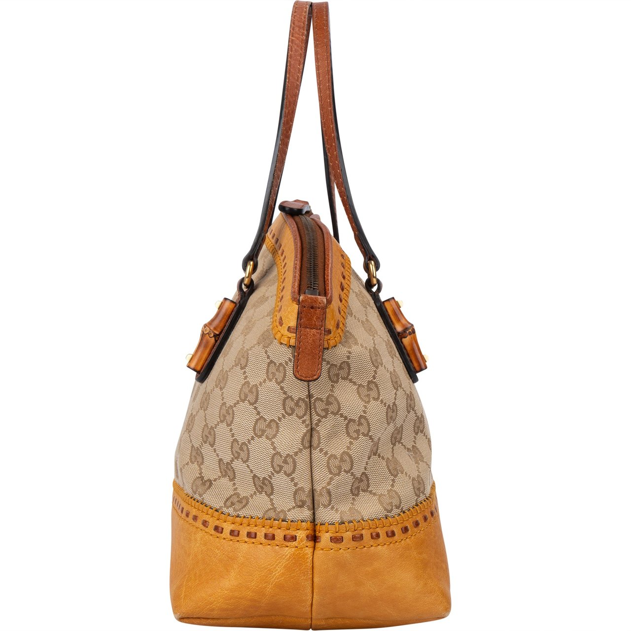 Gucci Gucci GG Monogram Crafty Bamboo Handbag Divers