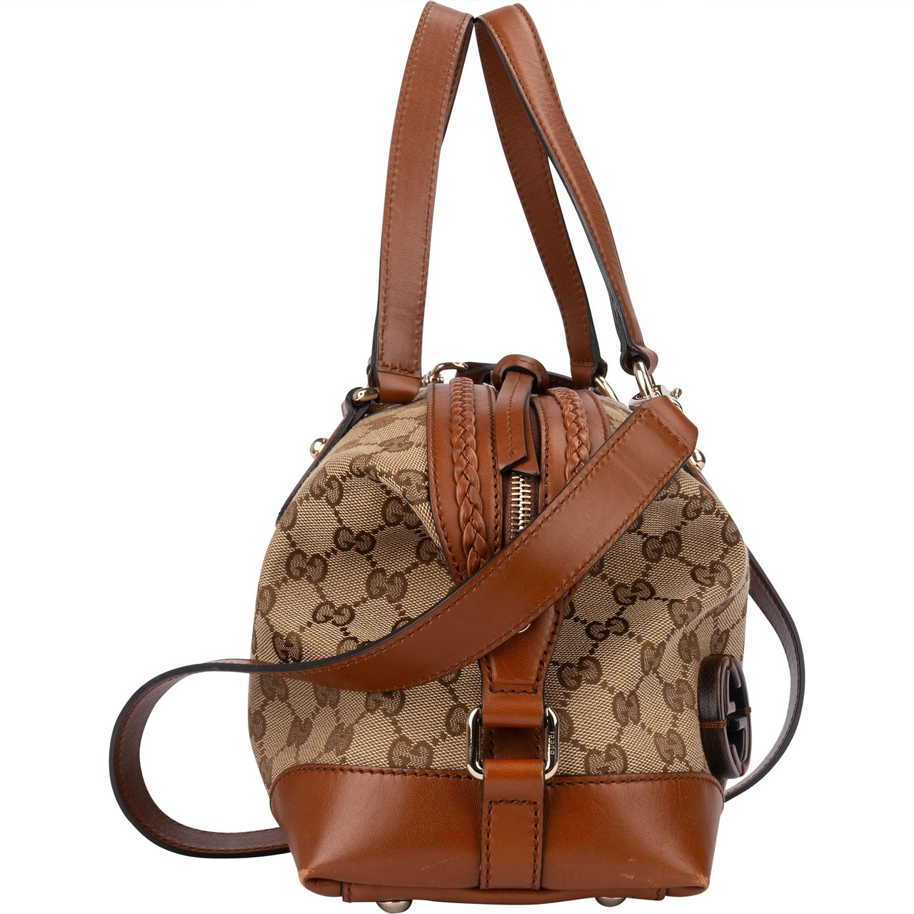 Gucci Gucci GG Monogram Braided Leather Handbag Divers