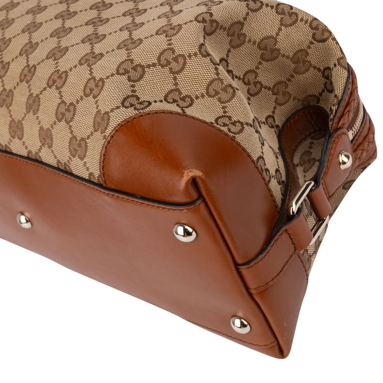 Gucci Gucci GG Monogram Braided Leather Handbag Divers