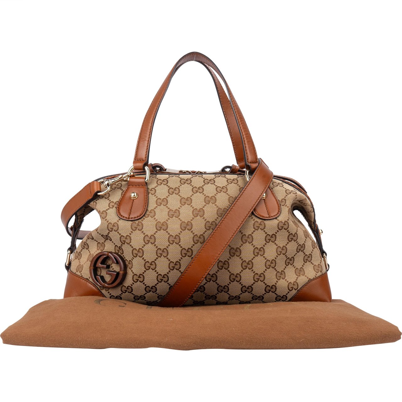 Gucci Gucci GG Monogram Braided Leather Handbag Divers