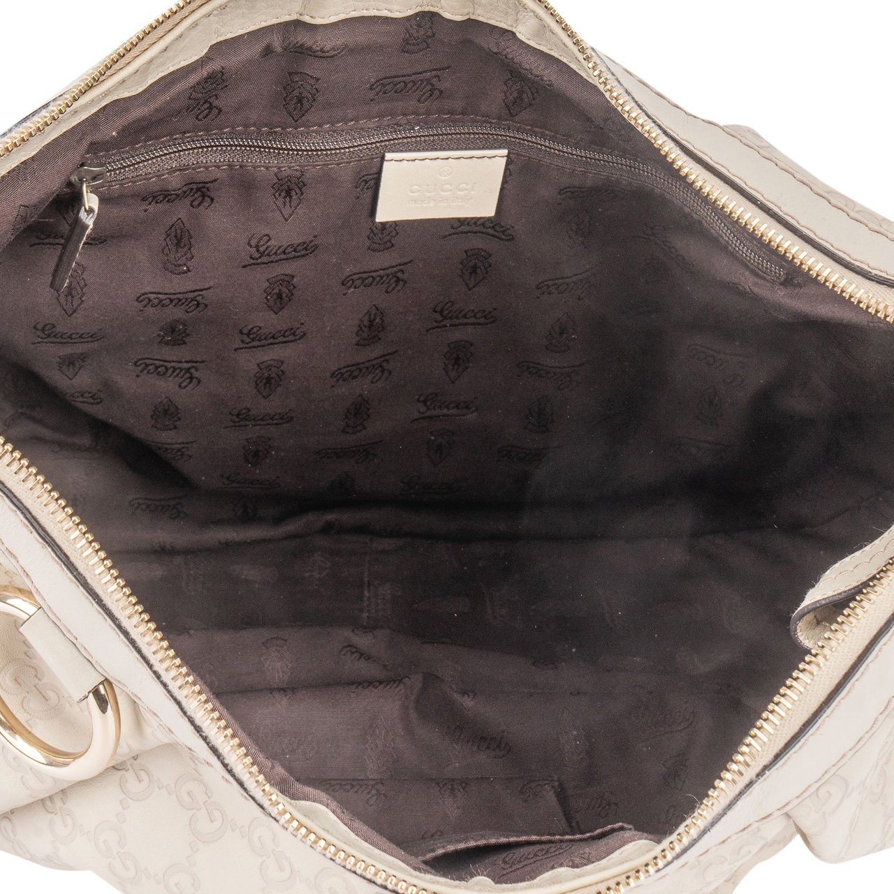 Gucci Gucci GG Leather Monogram Sukey Hobo Shoulder Bag Wit