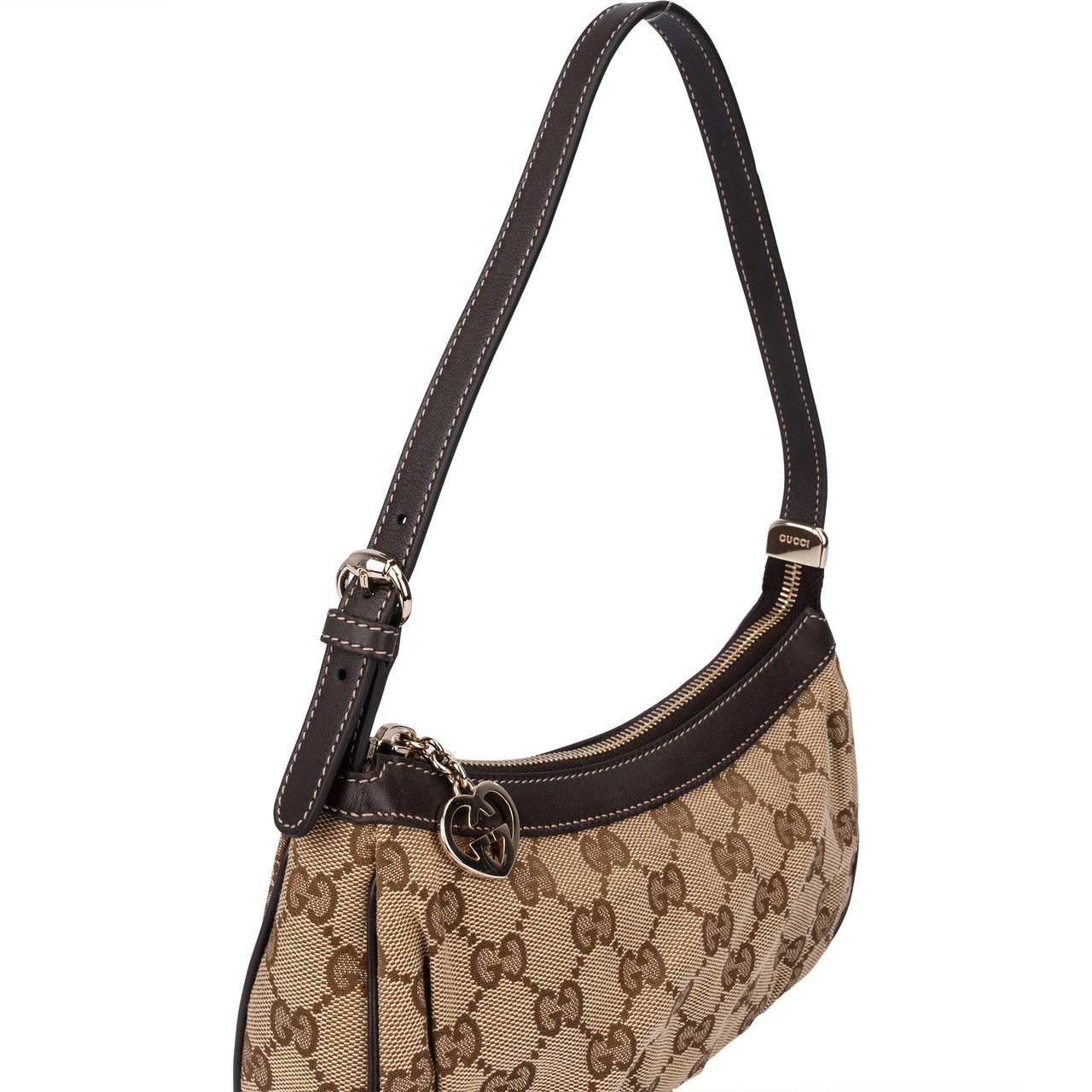 Gucci Gucci GG Monogram Mini Shoulder Bag Bruin