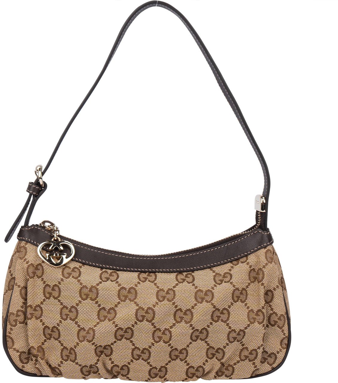 Gucci Gucci GG Monogram Mini Shoulder Bag Bruin