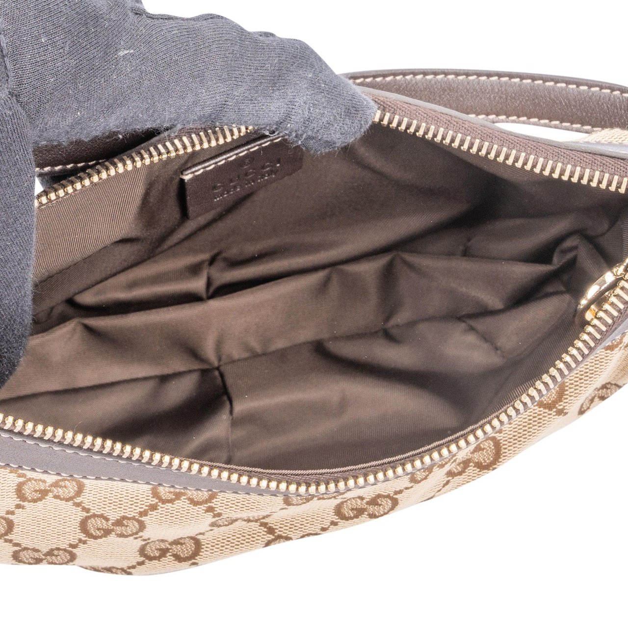 Gucci Gucci GG Monogram Mini Shoulder Bag Bruin