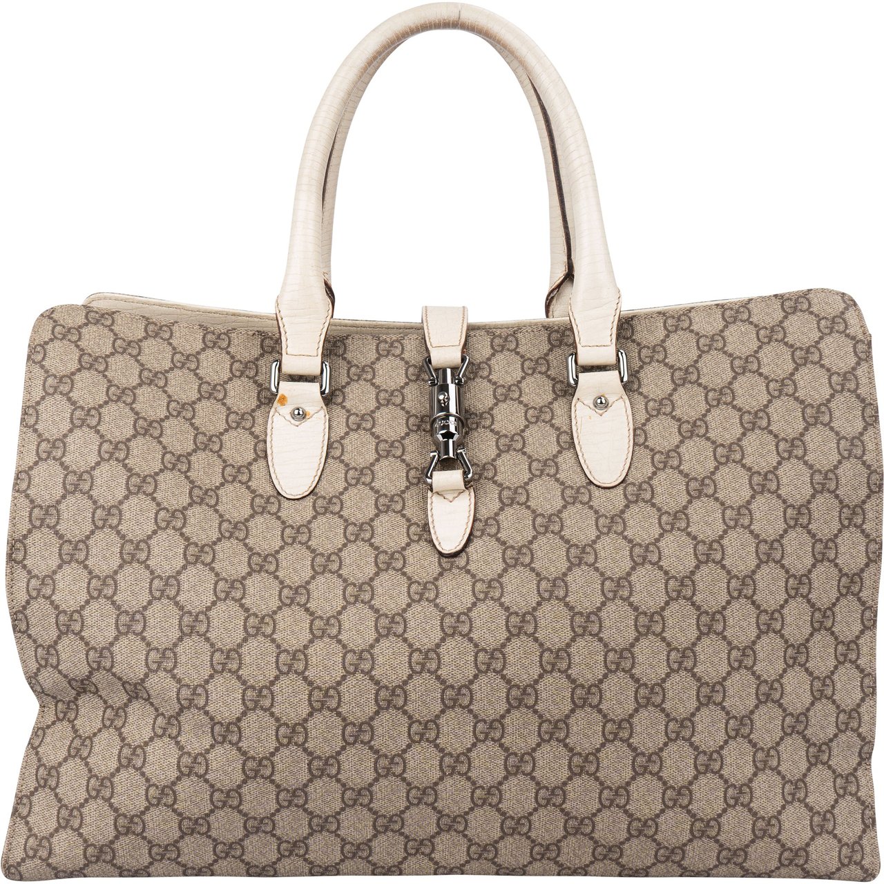 Gucci Gucci GG Monogram Jackie Handbag Bruin