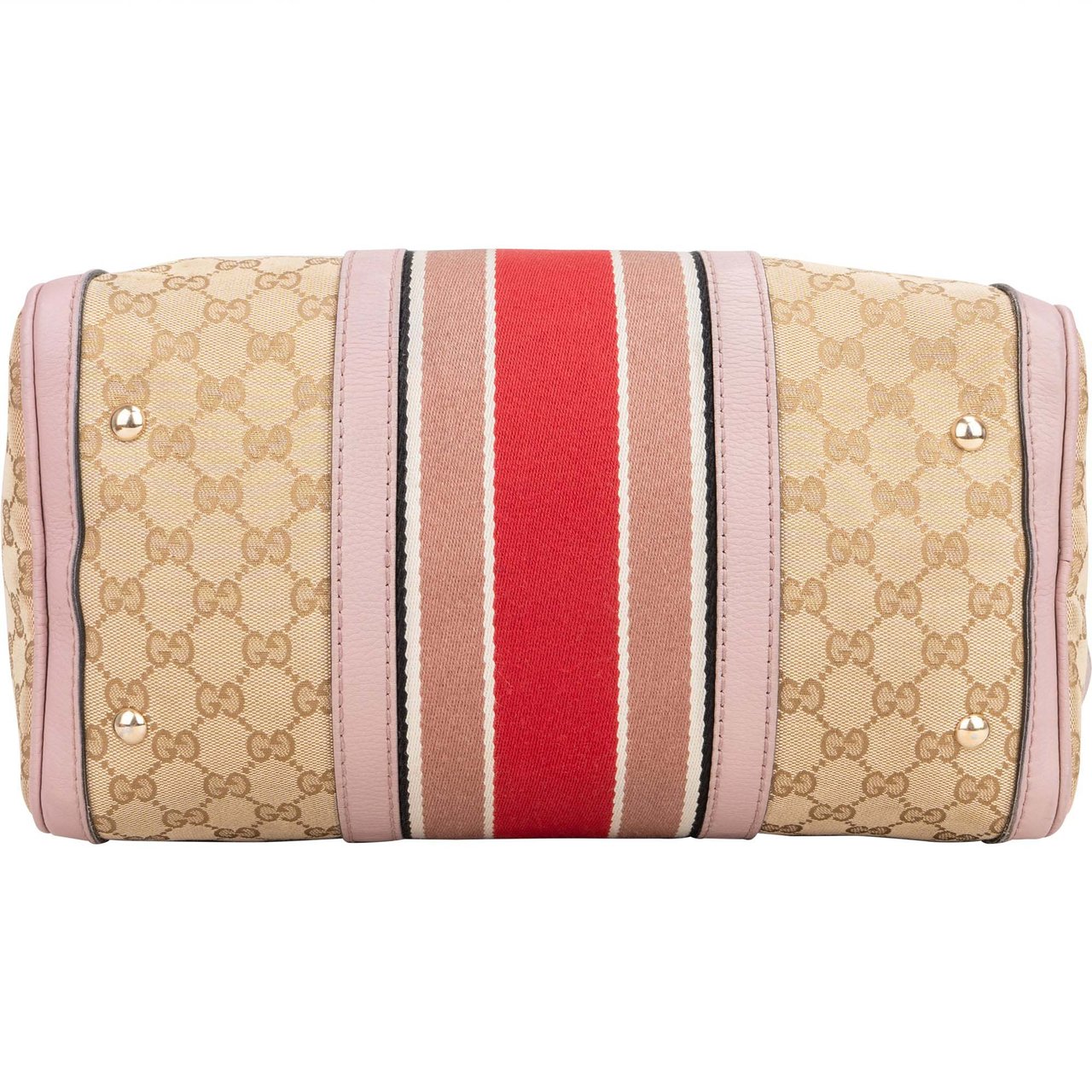 Gucci Gucci GG Monogram Stripe Boston Handbag Divers