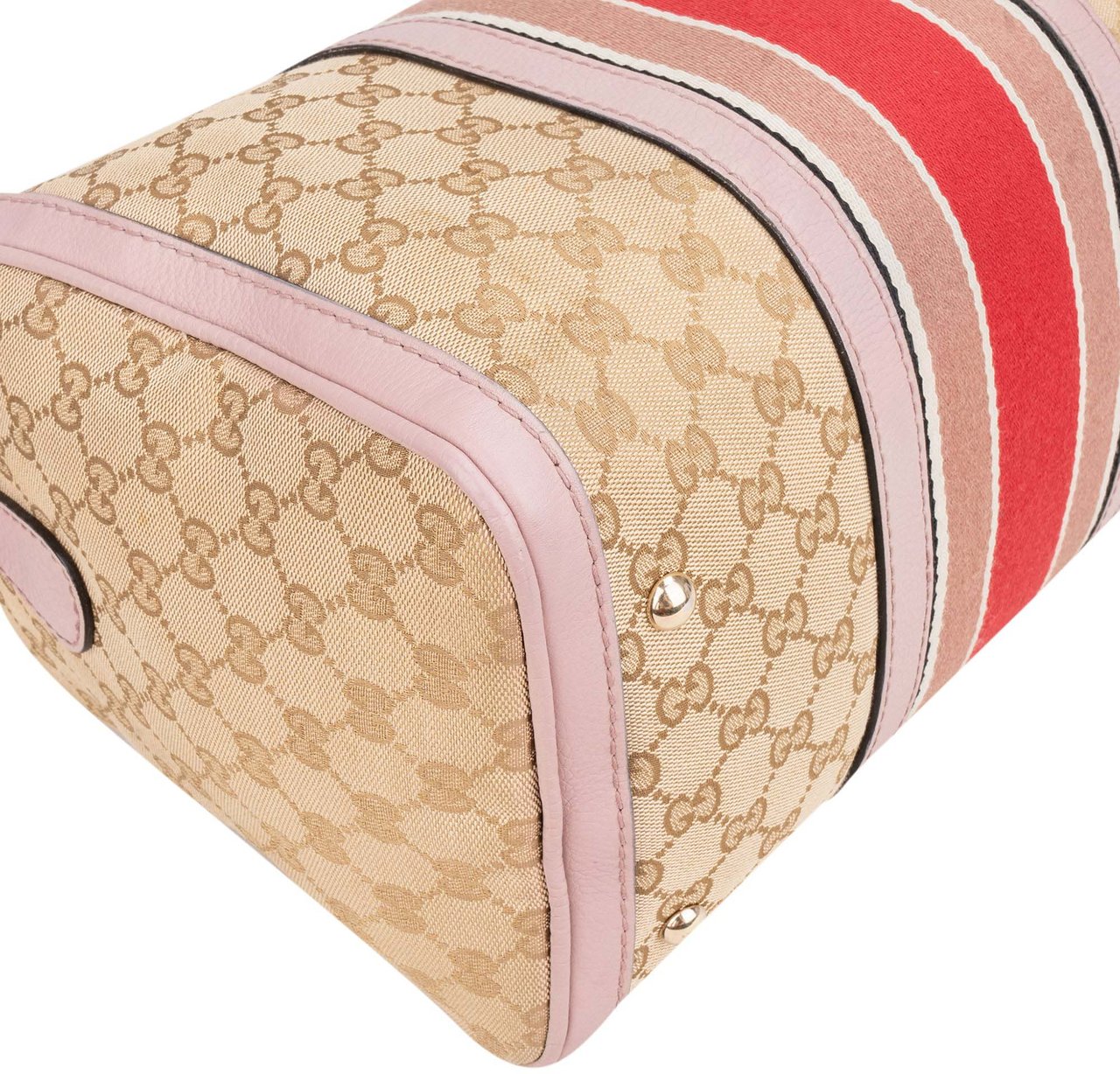 Gucci Gucci GG Monogram Stripe Boston Handbag Divers