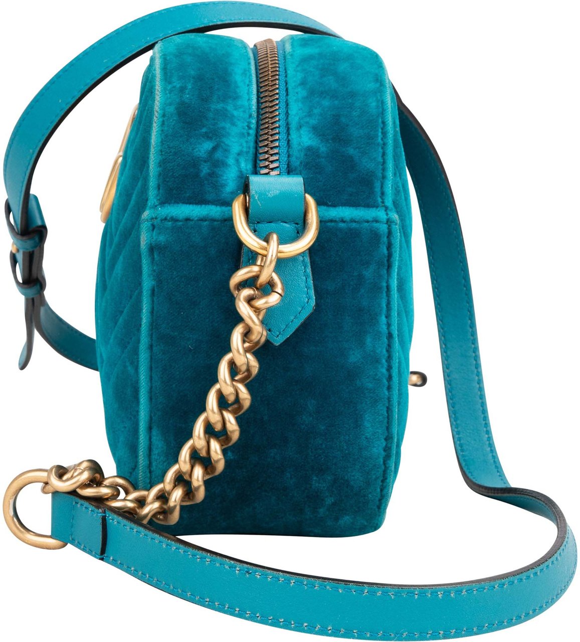 Gucci Gucci Chevron Satin Marmont Crossbody Bag Divers
