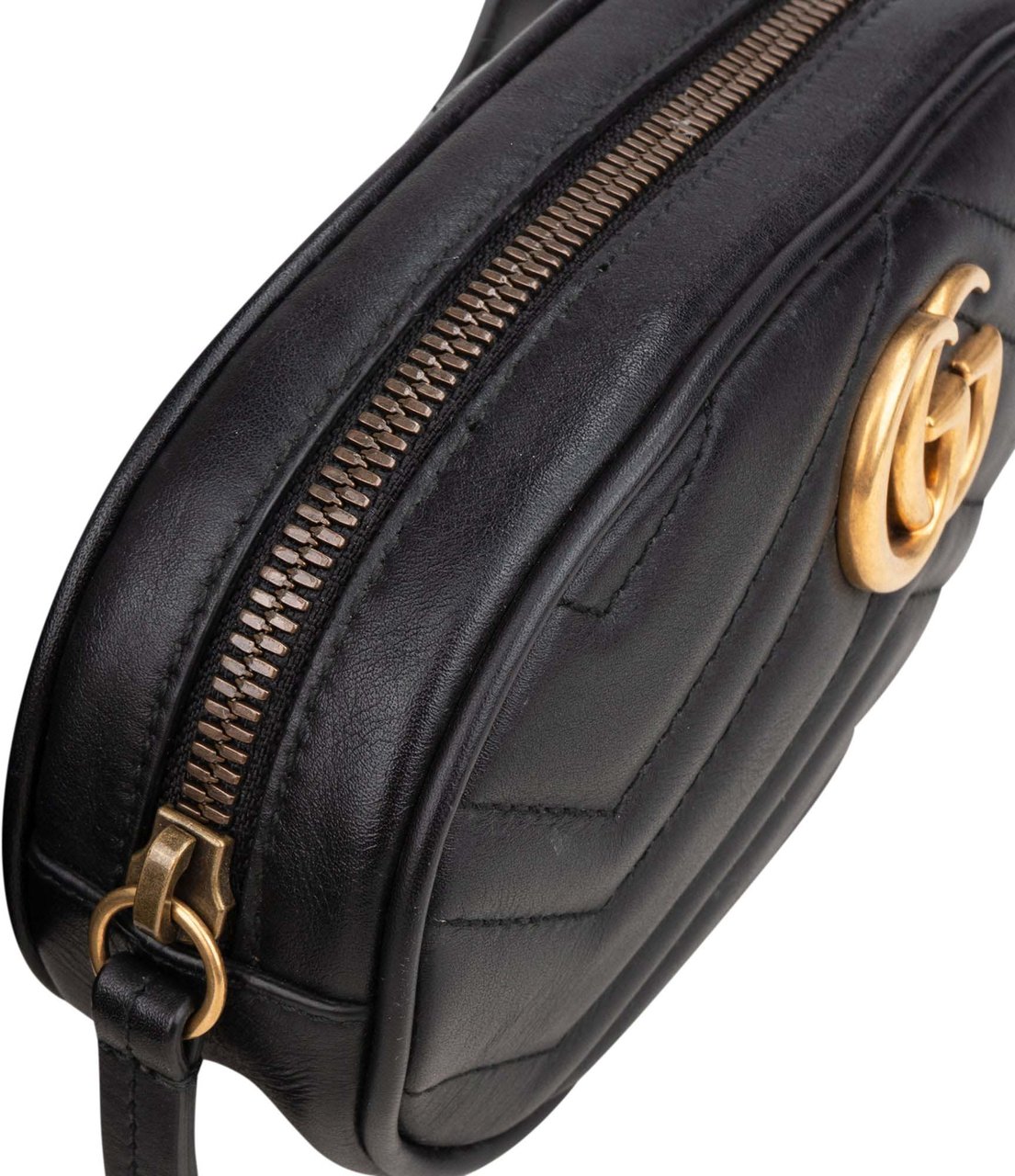 Gucci Gucci Chevron Leather Marmont Bumbag Divers