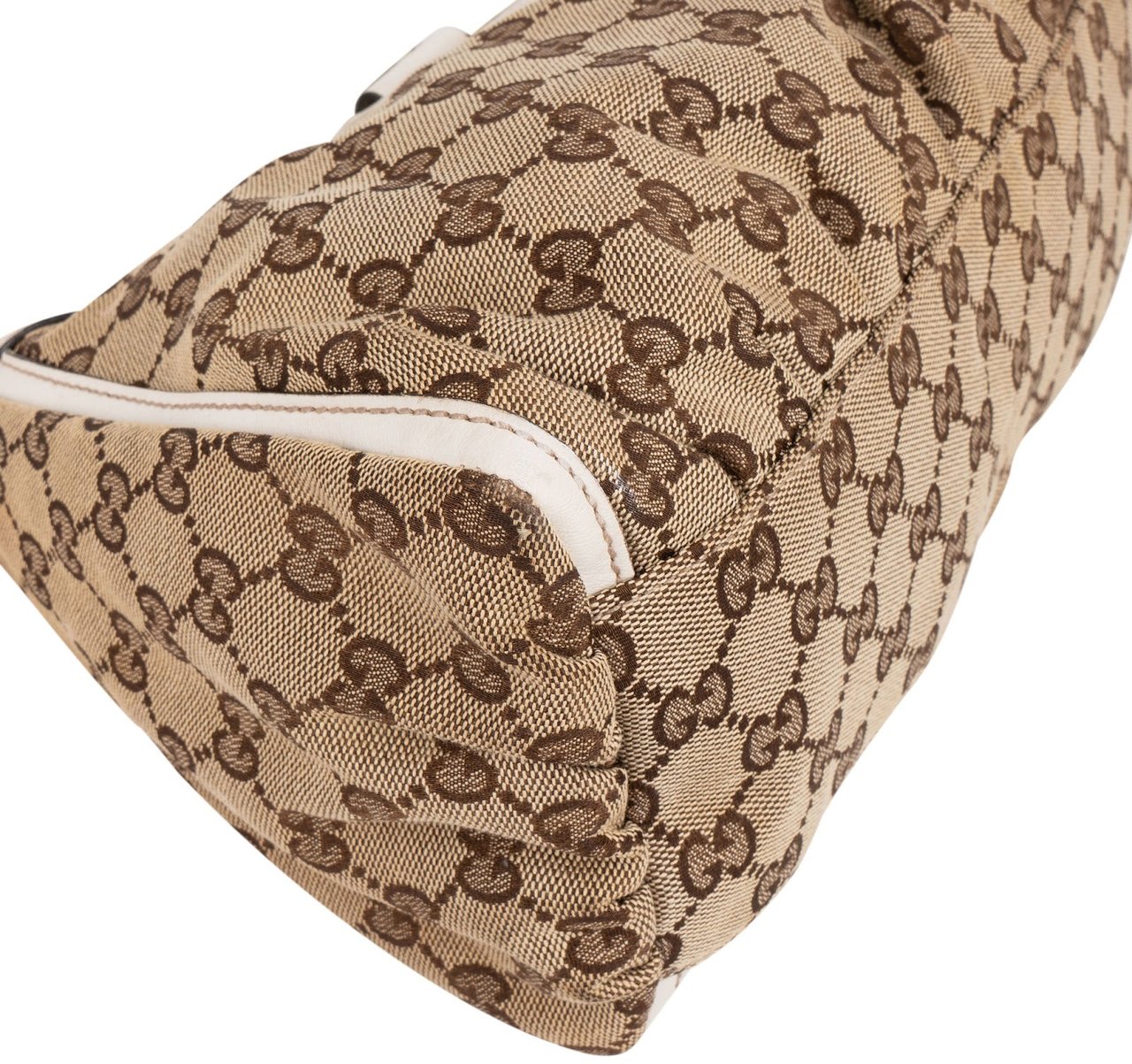 Gucci Gucci Monogram GG Abbey D-Ring Shoulder Bag Beige