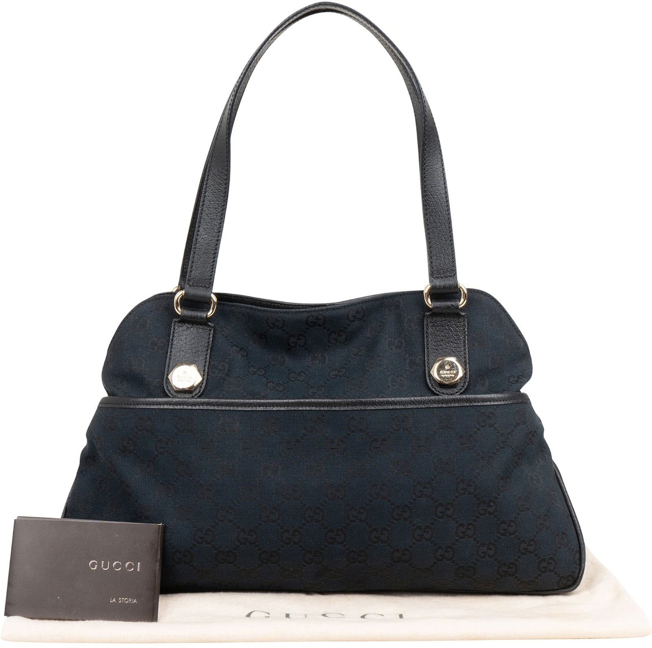 Gucci Gucci Monogram GG Eclipse Shoulder Bag Zwart