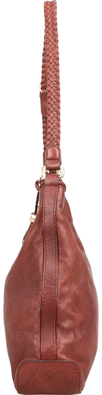 Gucci Gucci Leather Marrakech Braided Tassel Shoulder Bag Bruin