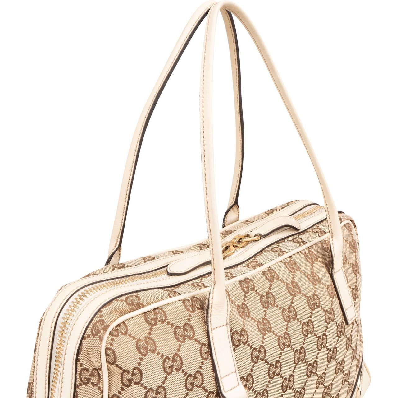 Gucci Monogram GG Shoulder Bag Beige