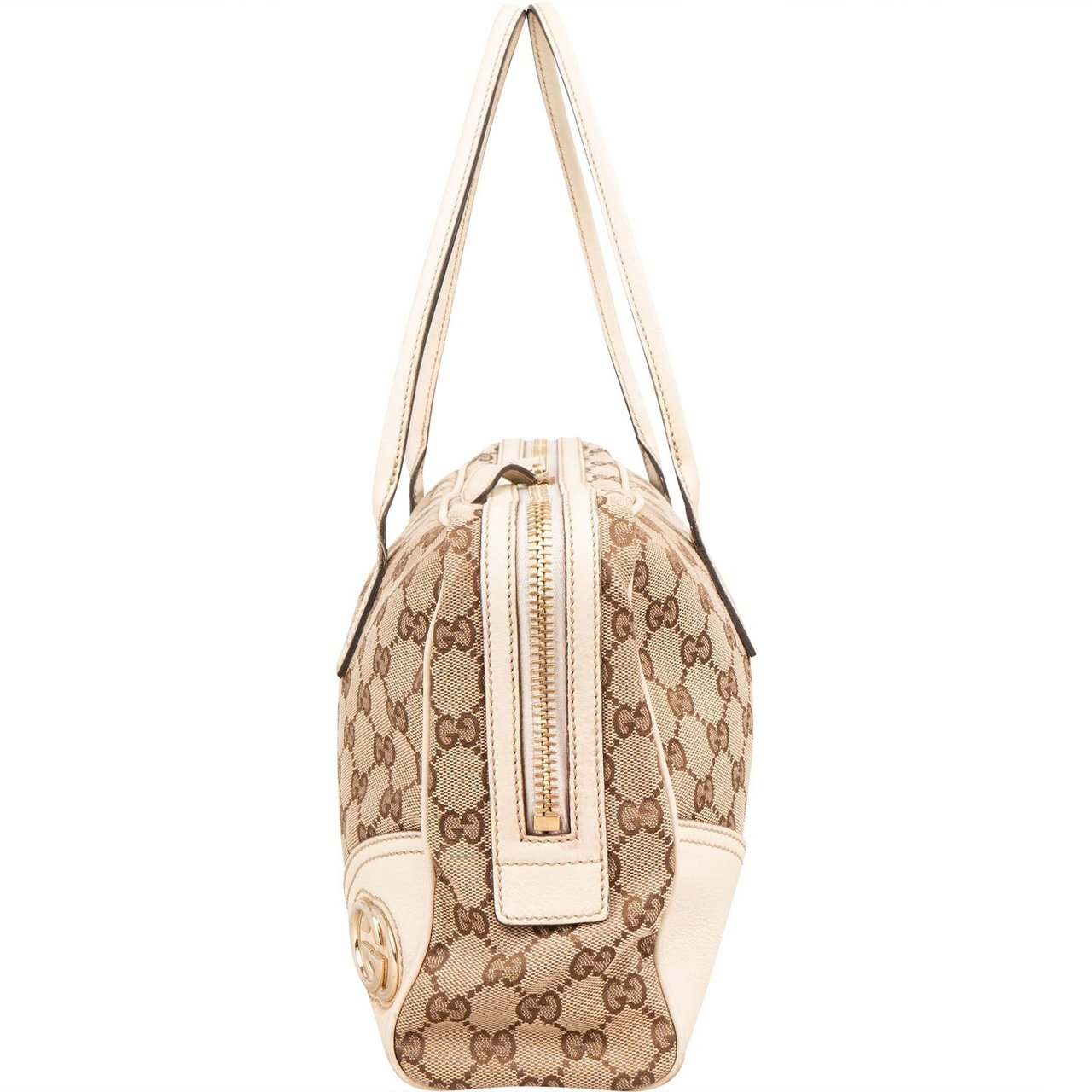 Gucci Monogram GG Shoulder Bag Beige