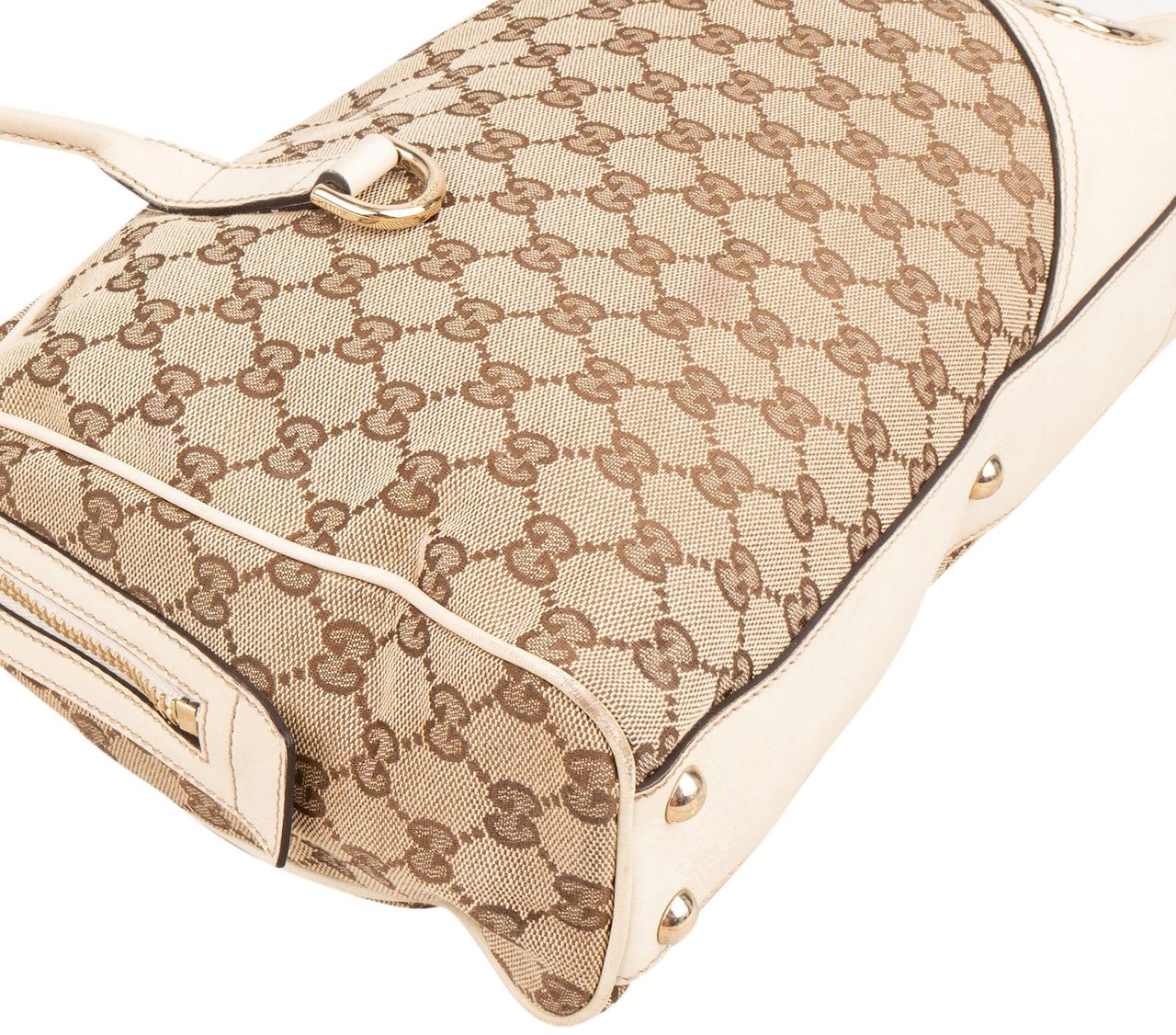 Gucci Monogram GG Shoulder Bag Beige