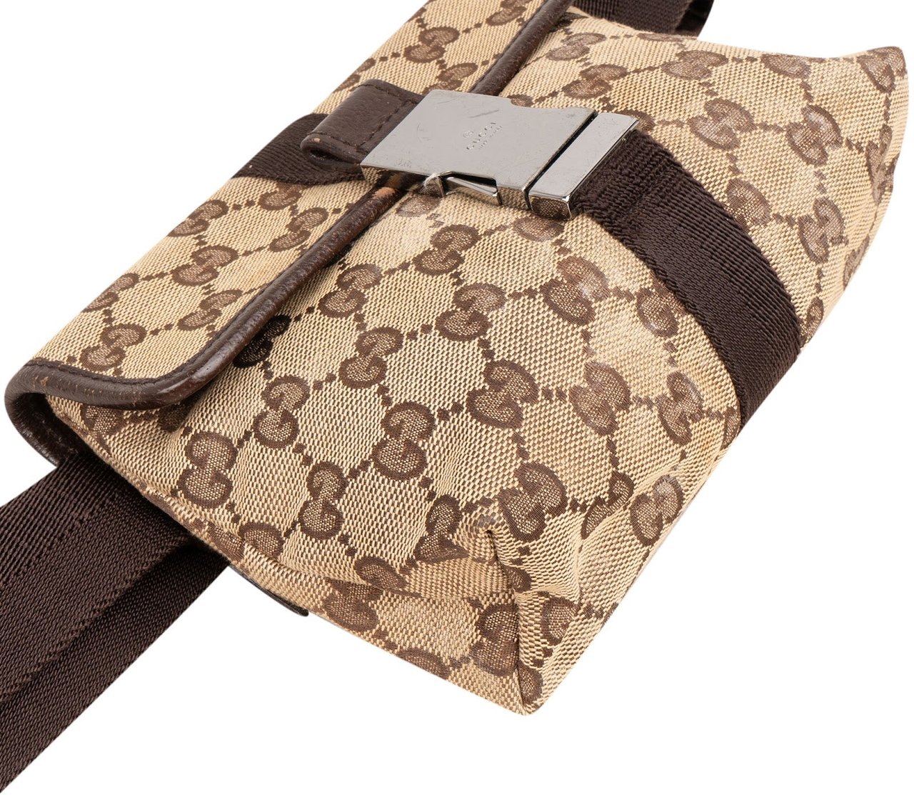 Gucci GG Monogram Crossbody Bumbag Bruin