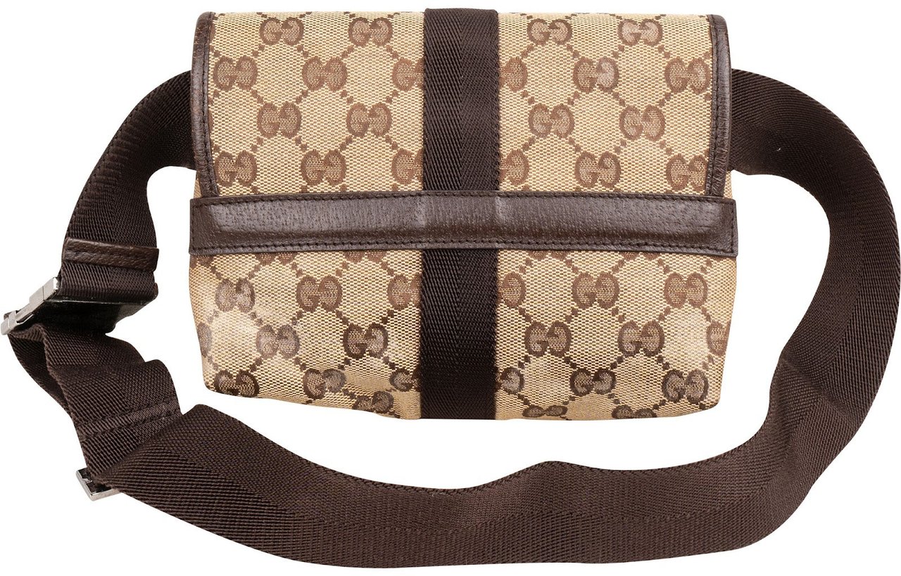 Gucci GG Monogram Crossbody Bumbag Bruin